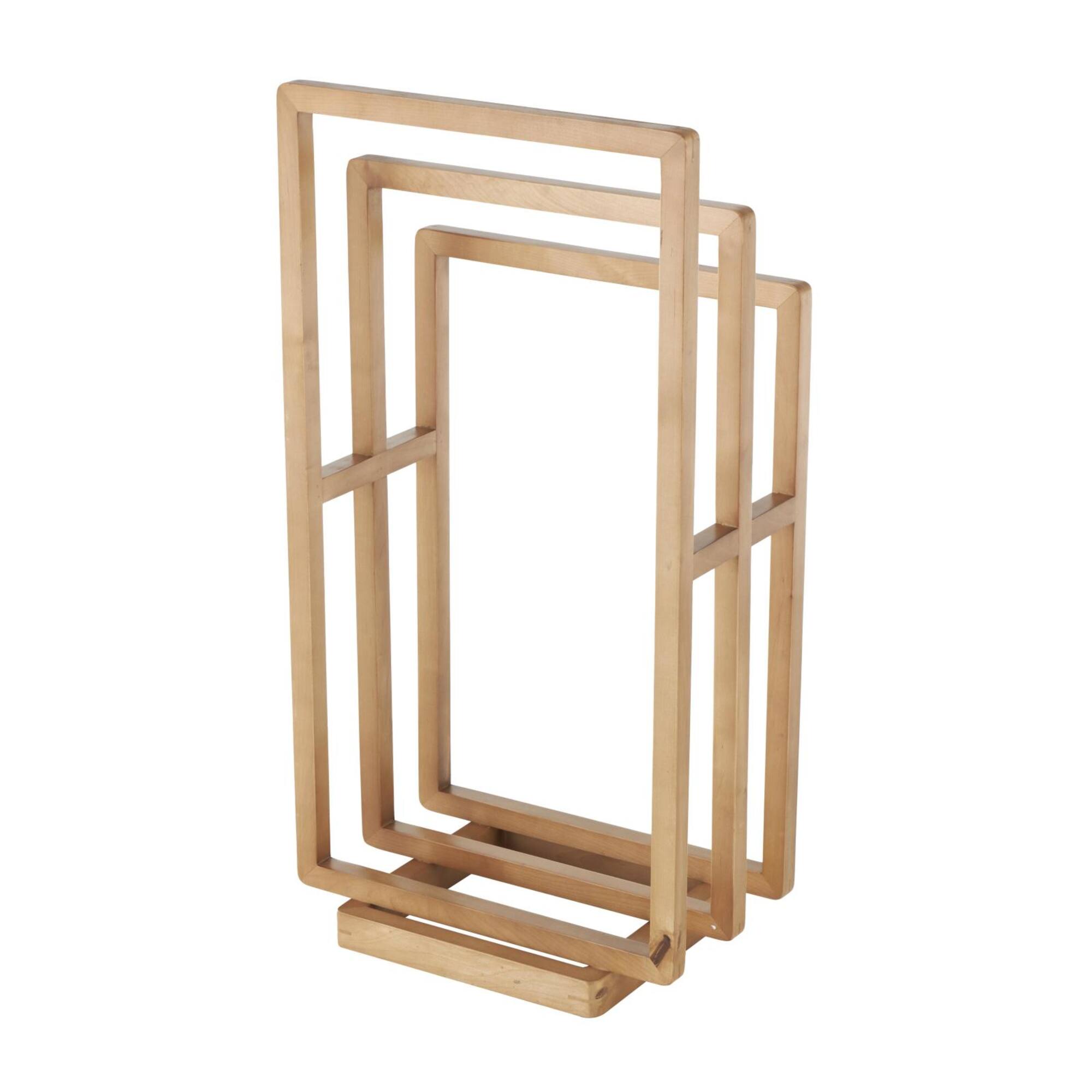 33" Brown Sleek Modern Quilt Rack